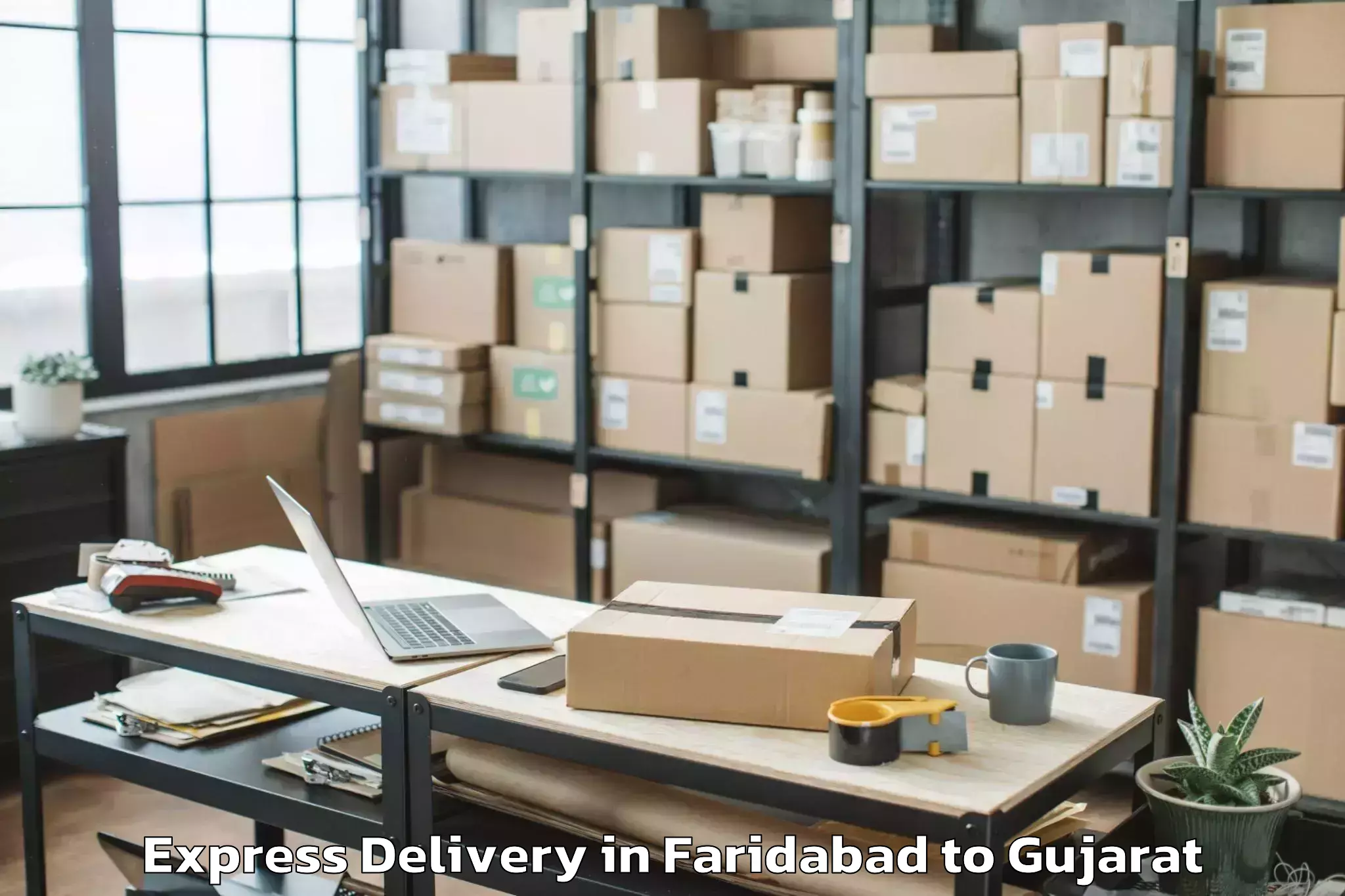 Expert Faridabad to Mehsana Express Delivery